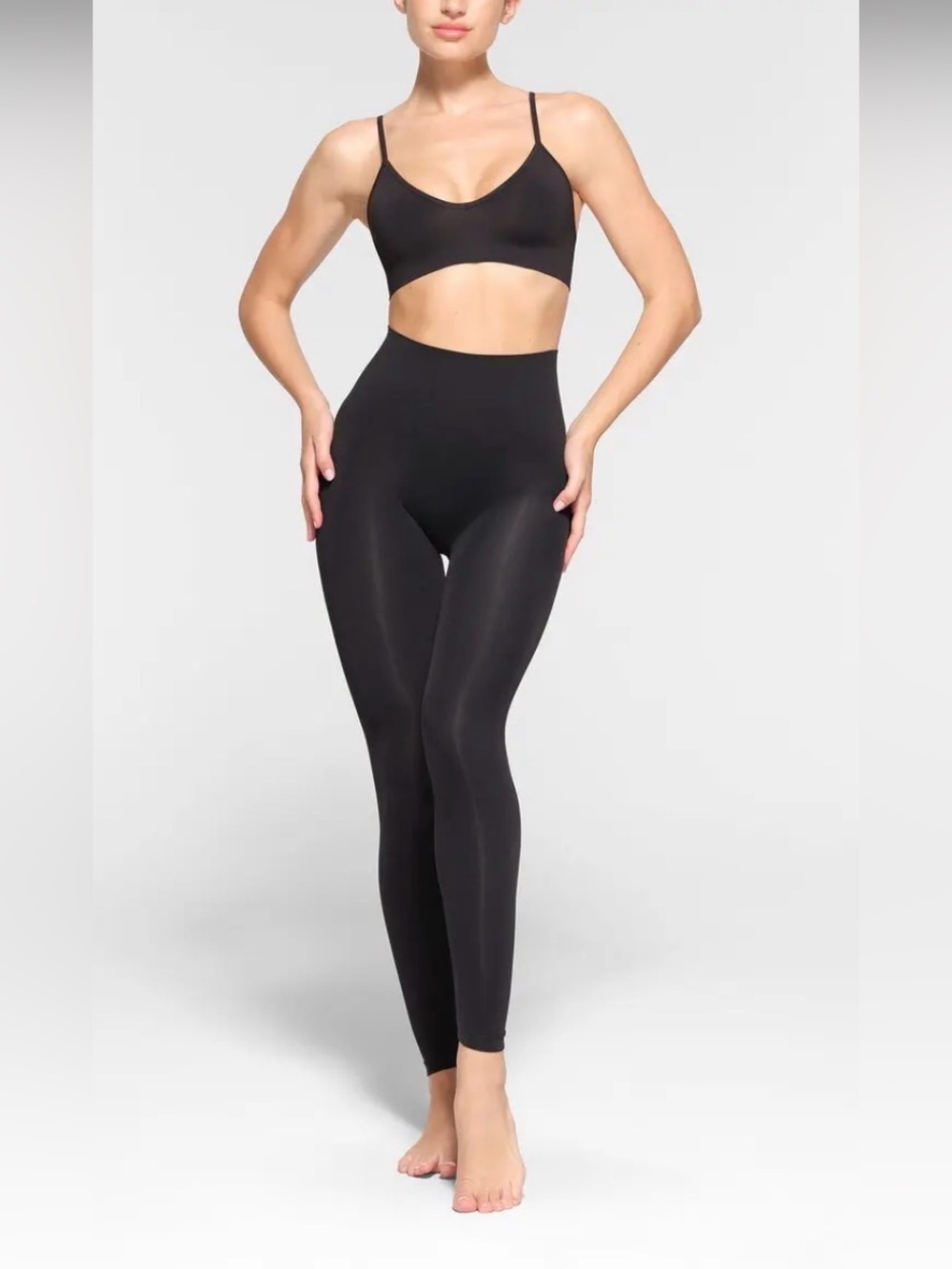 Skims- Soft Smoothing Seamless Legging  in Onyx